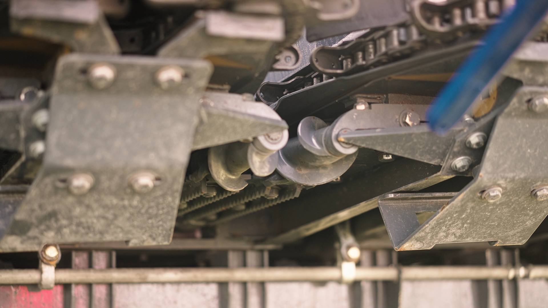 Mainero PTO drive and frame close-up
